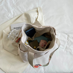 A4 Large Canvas Tote Bag for Women
