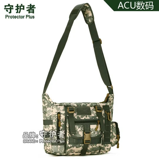 Nylon Waterproof Messenger Bag for iPad & 14-inch Laptop