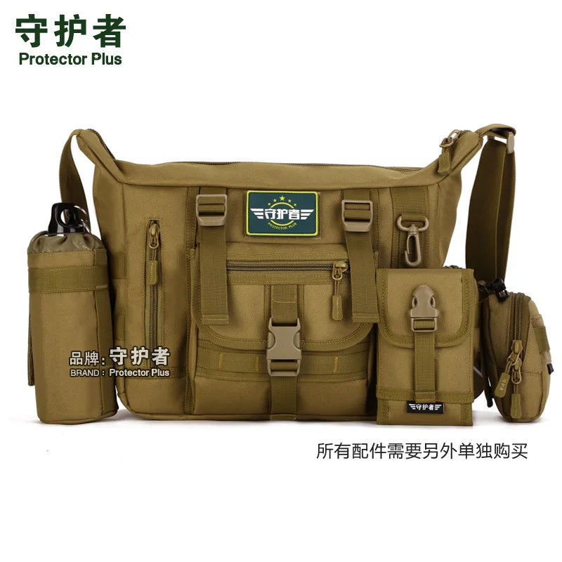 Nylon Waterproof Messenger Bag for iPad & 14-inch Laptop