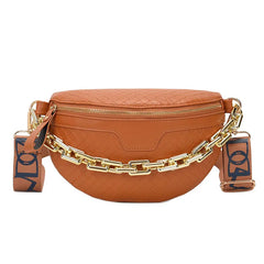 Women Fanny Pack Chains Waist Bag Large Capacity Girl's Shoulder Bag