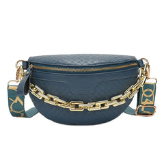 Women Fanny Pack Chains Waist Bag Large Capacity Girl's Shoulder Bag