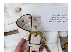 Designer Leather Waist Belt Bag for Women Large Capacity Chest Bag