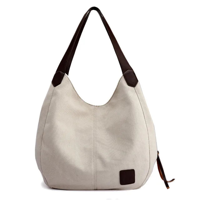 Vintage Canvas Handbag Large Capacity Shoulder Bag Hot L
