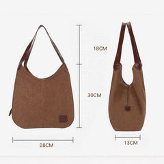 Vintage Canvas Handbag Large Capacity Shoulder Bag Hot L