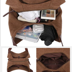 Vintage Canvas Handbag Large Capacity Shoulder Bag Hot L