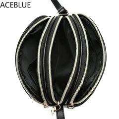 Plaid PU Leather Crossbody Shoulder Bag Zipper Small Messenger Purse