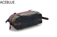 Striped Womens Handbag Patchwork Rainbow Shoulder Bag Casual Crossbody Bag