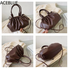 Pleated Cloud Underarm Handbag Sac A Main
