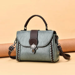 Vintage PU Leather Shoulder Bag For Women Crossbody Bag