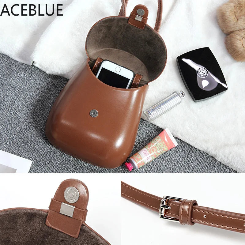 ACECBLUE Vintage Messenger Bag Small Crossbody Bag Women