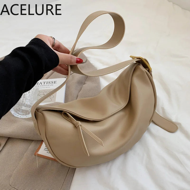 Casual Tote Bag Female Shoulder Messenger Bag Summer Style Dumpling Bag