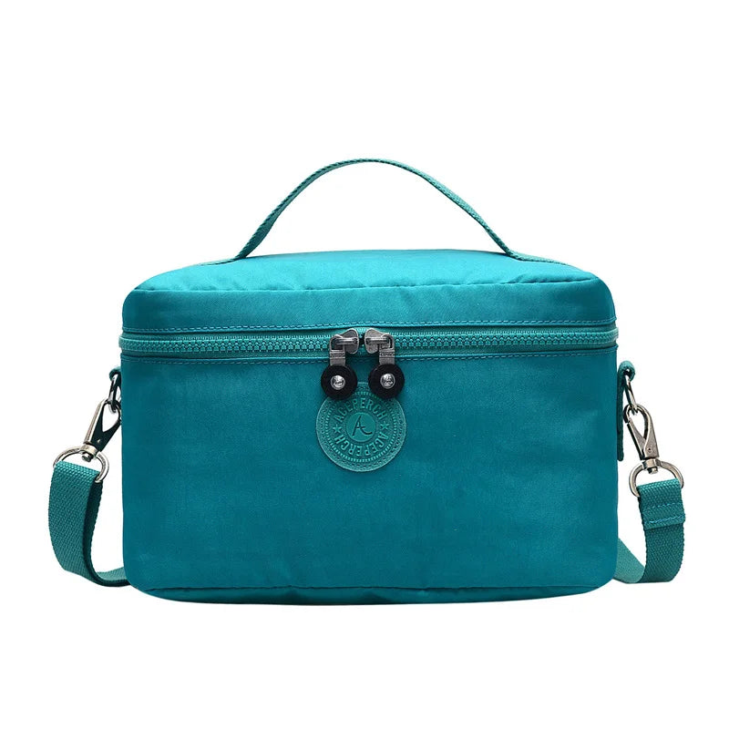 Women Lunch Bags Kids Thermal Cooler Food Insulated Nylon Box Girl Waterproof