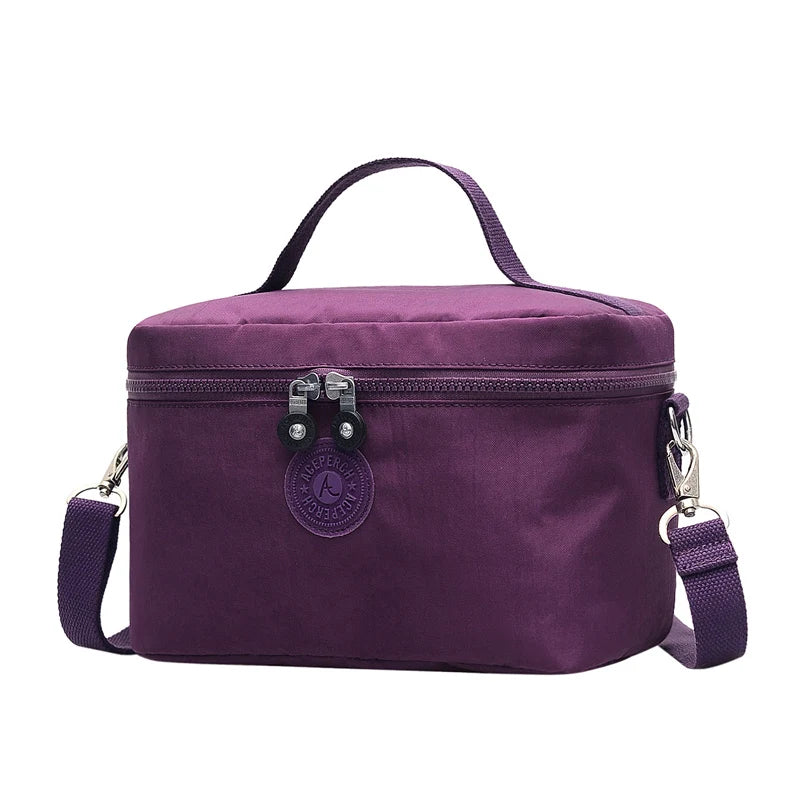 Women Lunch Bags Kids Thermal Cooler Food Insulated Nylon Box Girl Waterproof