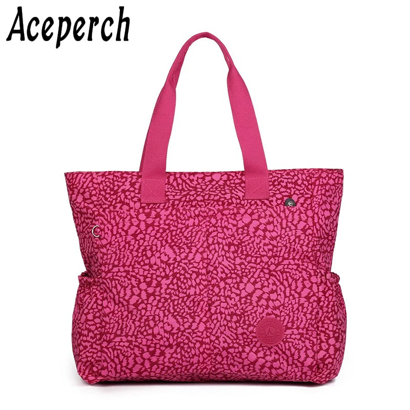 Nylon Shoulder Beach Tote Diaper Bag Shoulder Bolsa Feminia