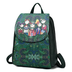 Female Backpack Women Pu Leather Shoulder Bag Backpacks Ladies Teenage Girls