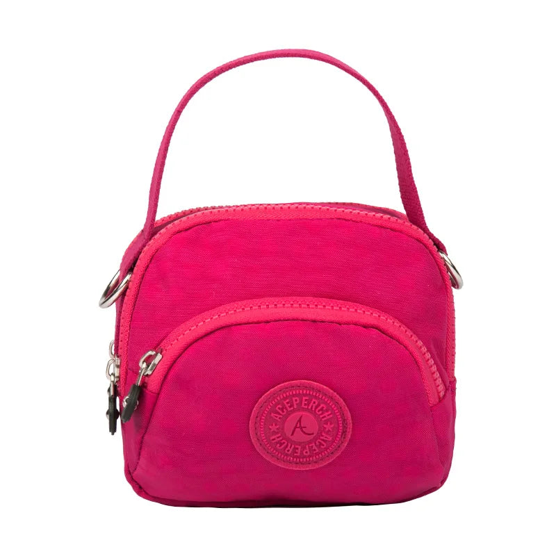 Women Clutch Top-handle Bag Casual Handbags Girl Bag Nylon Waterproof Tote Sac F