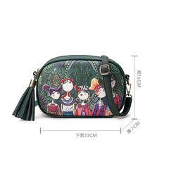 PU Leather Crossbody Bag Tassel Shoulder Handbag Girl Sac Femme