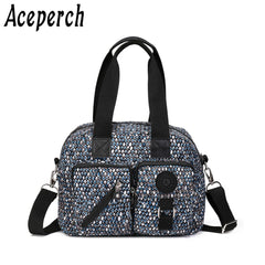 Women Top-handle Nylon Shoulder Bag Sac A Main Bolsas Feminina Clutch
