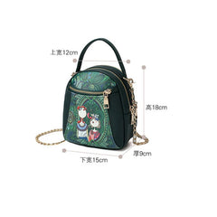 Women PU Leather Crossbody Messenger Bag Small Flap Shoulder Handbag