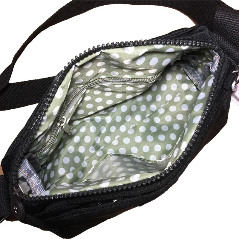 Waterproof Nylon Women Messenger Bag Shoulder Crossbody Handbag