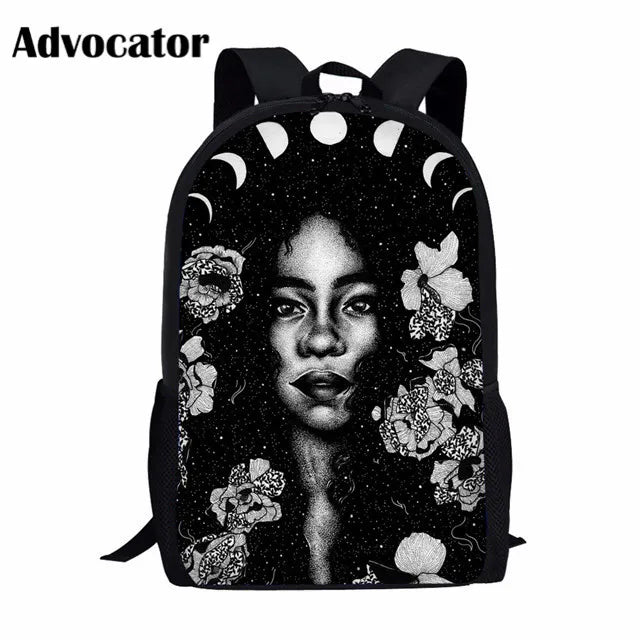 3pc African Girl Print School Bags Set for Girls Kids Backpack Boys Children