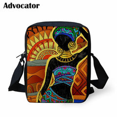 Art Afro Lady Girls School Bags Messenger Bags for Teenager