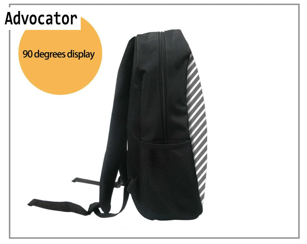 Library Book Cat Style Kids Backpack School Bags Satchel Girls Boys Bookbag