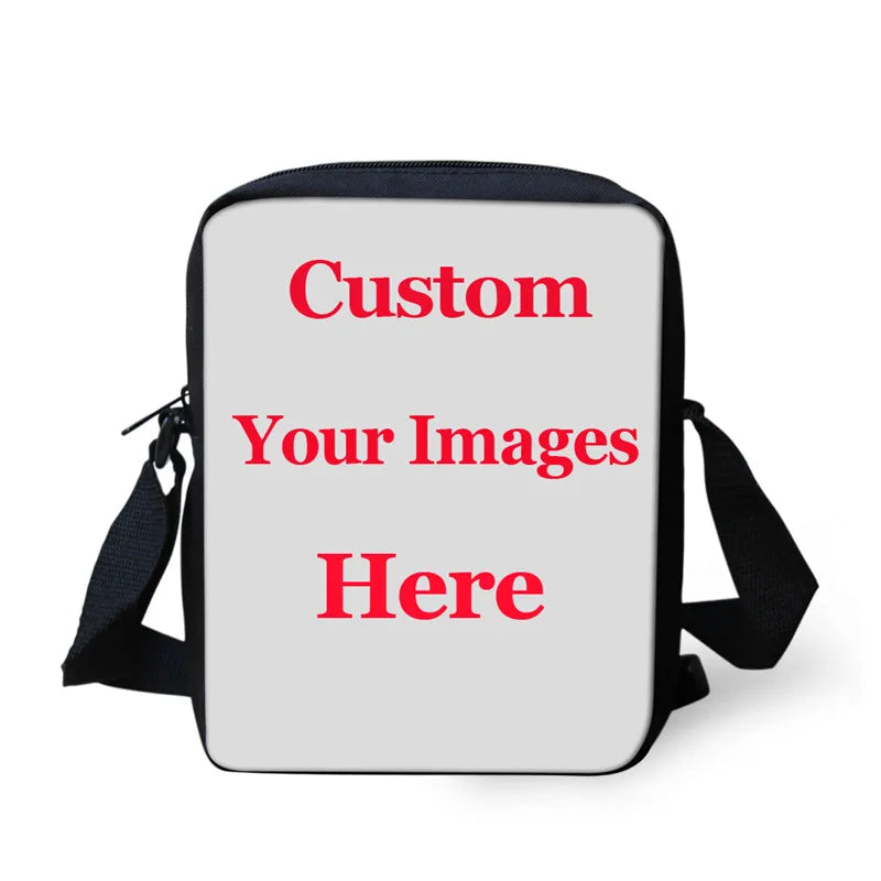 Teenager Kids Crossbody Bag Dinosaur Bicycle Pattern Messenger Bag Women Handbag