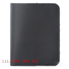 Crazy Horse Leather Men's Wallet Retro Vertical Full Leather Wallet