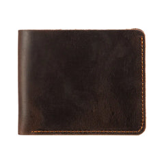 Crazy Horse Leather Men's Wallet Euro American Dollar Clip Retro Cowhide Wallet