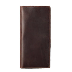 Men's Crazy Horse Leather Wallet Men's Bag Hand Bag Long Wallet