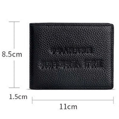 Ultra-thin Leather Men's Wallet ID Holder
