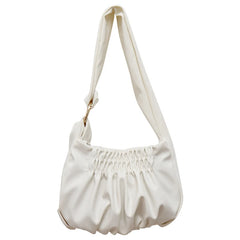 Women Shoulder Bags Pleated Handbags Female Leather Tote Bags
