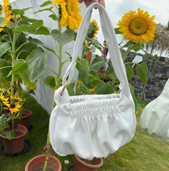 Women Shoulder Bags Pleated Handbags Female Leather Tote Bags