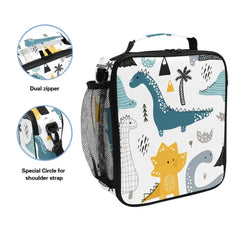 ALAZA Cartoon Lunch Bag Insulated Tote Food Picnic Bag Milk Bottle Pouch