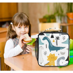 ALAZA Cartoon Lunch Bag Insulated Tote Food Picnic Bag Milk Bottle Pouch