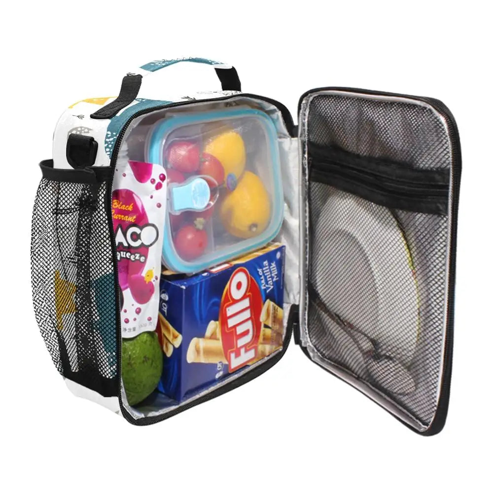 ALAZA Cartoon Lunch Bag Insulated Tote Food Picnic Bag Milk Bottle Pouch