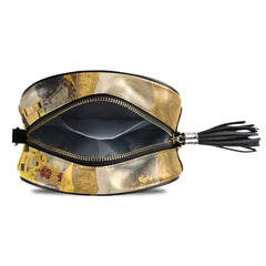 Gustav Klimt Oil Art Painting Leather Bag with Chain Handbag