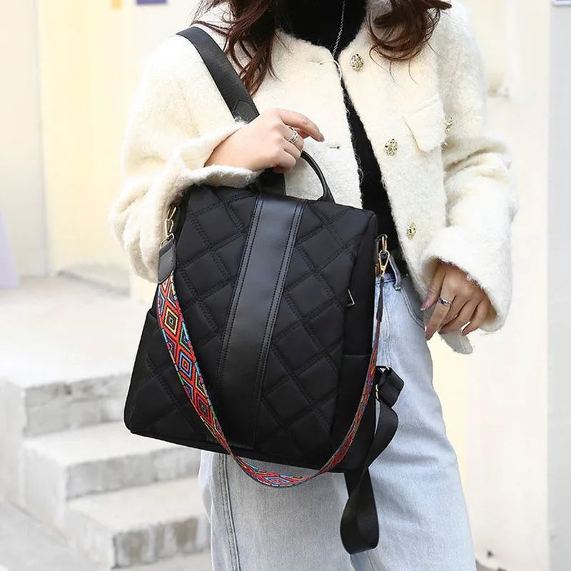 Anti Theft Backpack Women Leather Large School Bags For Girls
