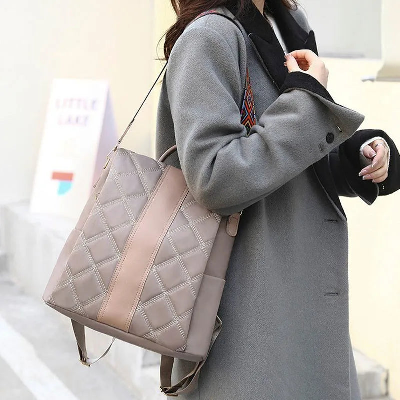 Anti Theft Backpack Women Leather Large School Bags For Girls