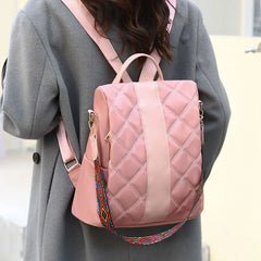 Anti Theft Backpack Women Leather Large School Bags For Girls