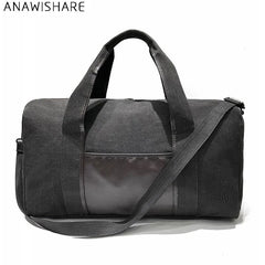 Canvas Travel Duffle Bag Shoulder Tote Handbag for Men and Women