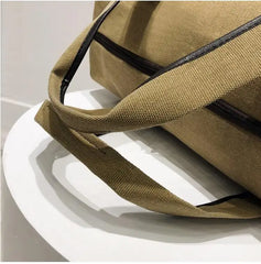 Canvas Travel Duffle Bag Shoulder Tote Handbag for Men and Women