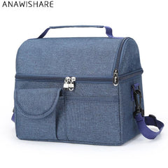 Thicken Folding Cooler Bag Insulation Thermal Lunch Box Picnic Food Drink Fresh