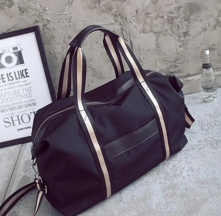 Waterproof Nylon Travel Duffle Bag Shoulder Handbag