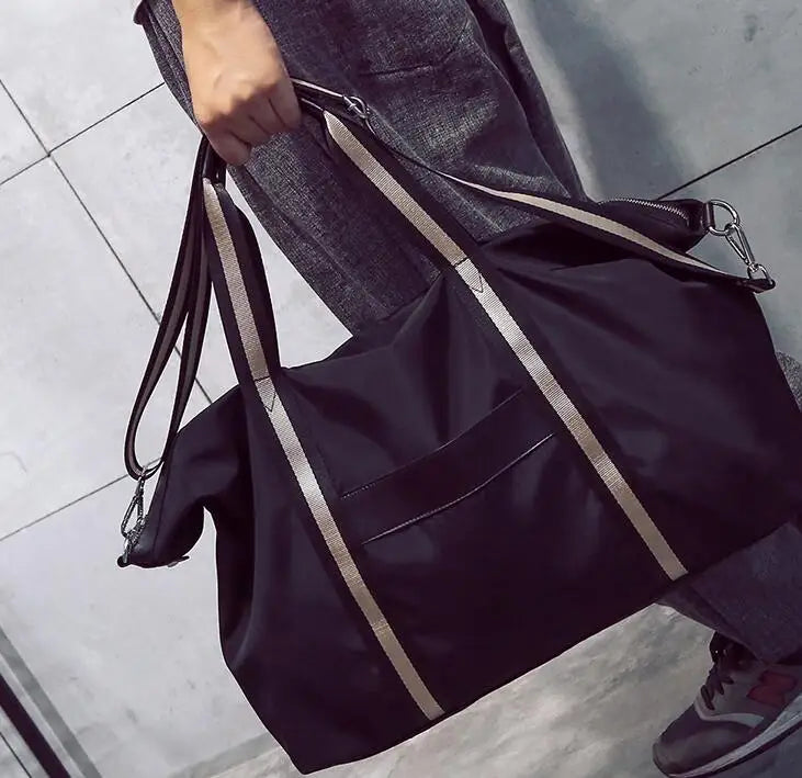 Waterproof Nylon Travel Duffle Bag Shoulder Handbag