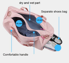 Nylon Waterproof Travel Duffle Bag Men Women Shoulder Handbag