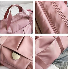 Nylon Waterproof Travel Duffle Bag Men Women Shoulder Handbag