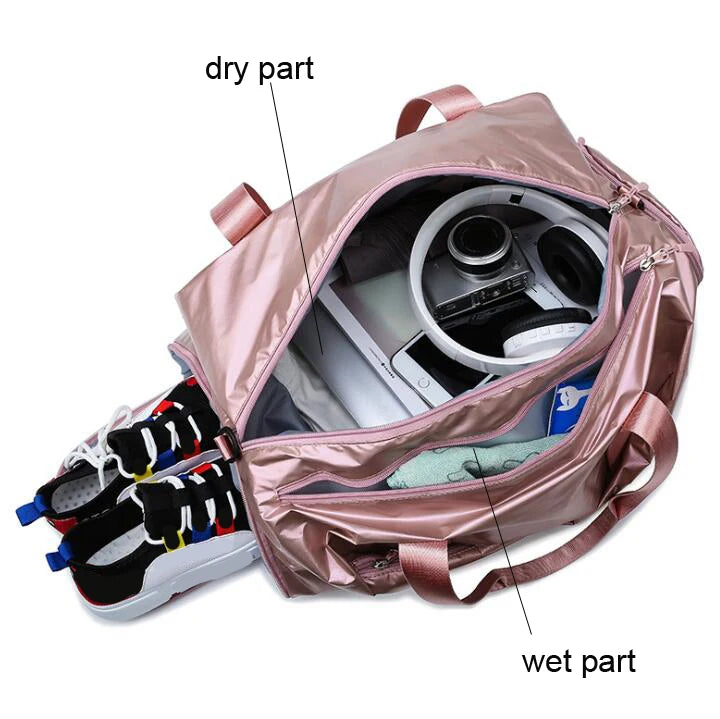 Nylon Waterproof Travel Duffle Bag Shoulder Bag Bolso Deporte