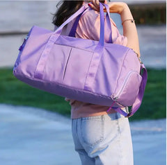 Nylon Waterproof Travel Duffle Bag Men Women Shoulder Handbag